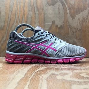 Asics GEL-Quantum 180 (2) Womens Size 8.5 Shoes Gray Pink Athletic Running